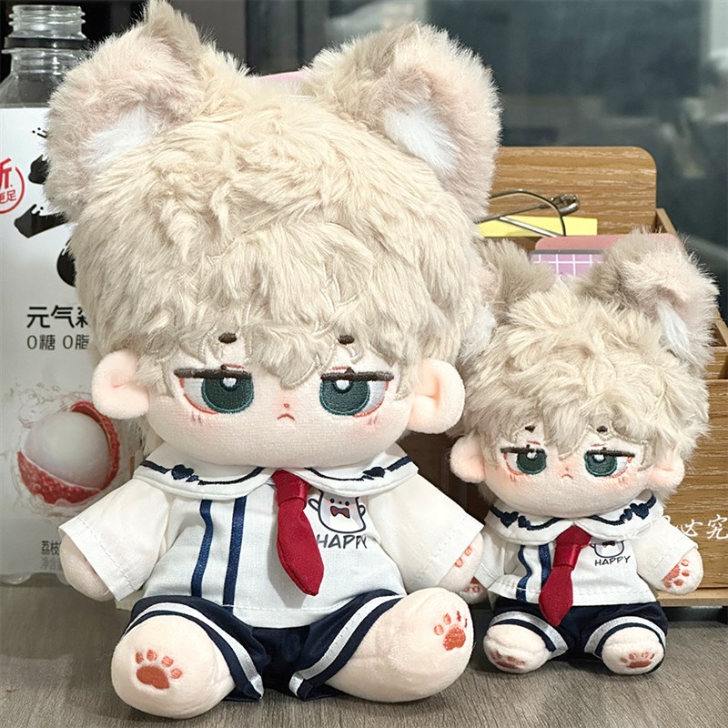 20cm10cm娃衣学院风校服棉花娃娃衣服翻领结Q外套小裙子女娃换装