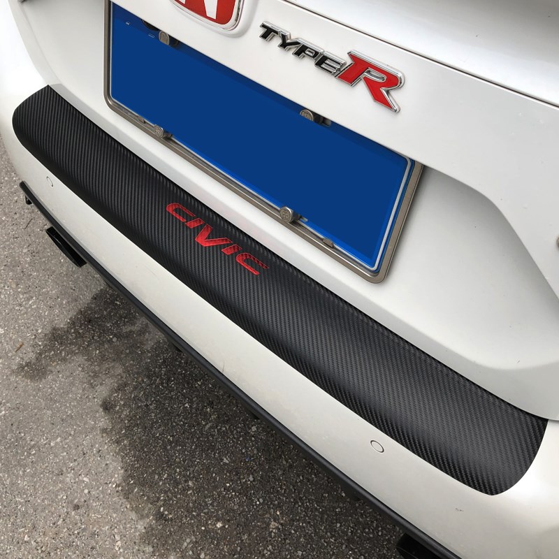 适用于十代思域门槛条1620款新思F域装饰后护板碳纤皮后备箱装饰