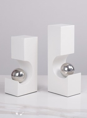 现代简约创意书档摆m件书架书房博古架卧室样板间软装装饰品摆设