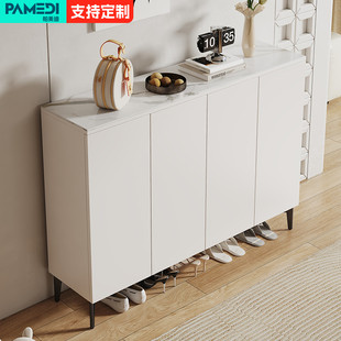 鞋柜2024新款爆款放门口外面的鞋架分H隔层柜子家用极简实木储物