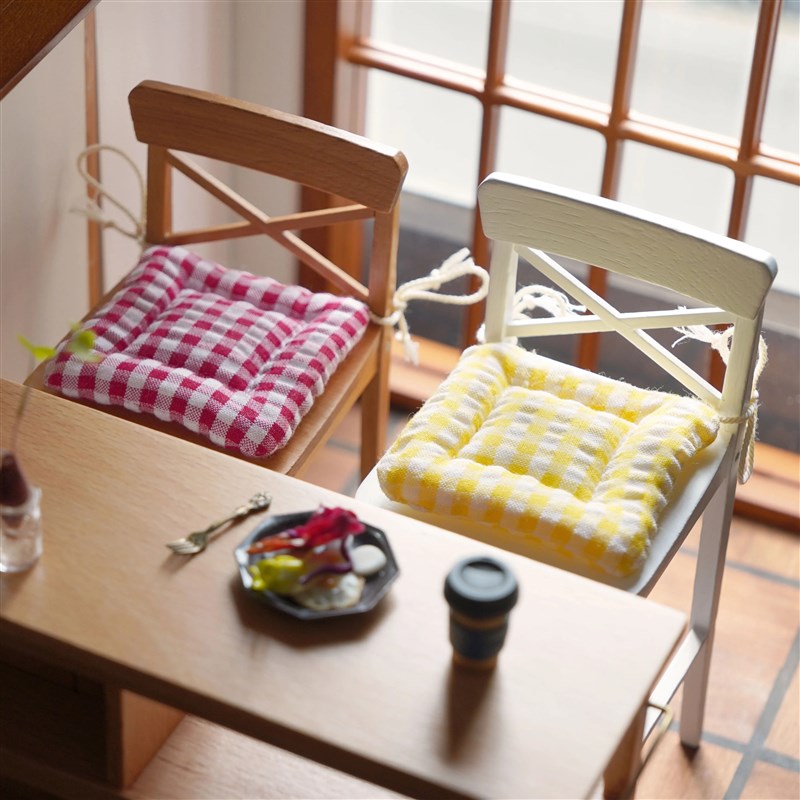 玩具】坐垫 大小号座椅垫子 6分娃H屋迷你微缩书房卧室模型摆件