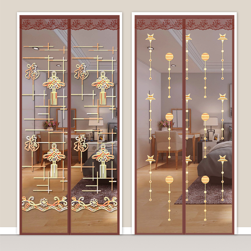 防蚊门帘b磁性纱门魔术贴家用自粘自装免打孔磁性纱窗网纱蚊帐纱