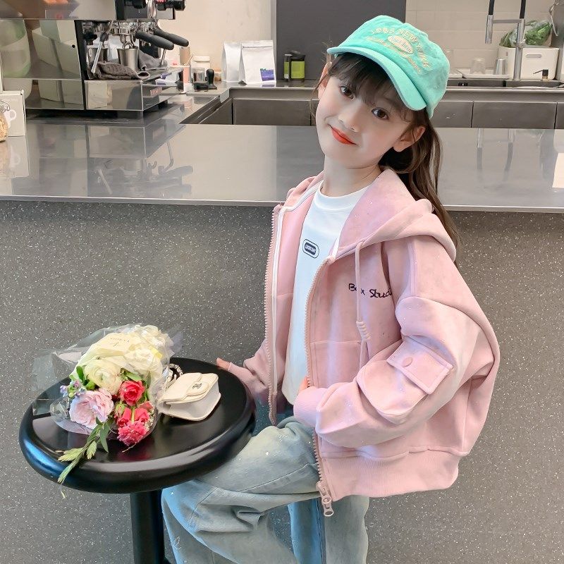 女童外套春装外套2024新款儿童洋气时髦春秋季连帽早春大童夹克,童装/婴儿装/亲子装,普通外套,淘宝优惠券,粉丝福利购,淘宝优惠卷