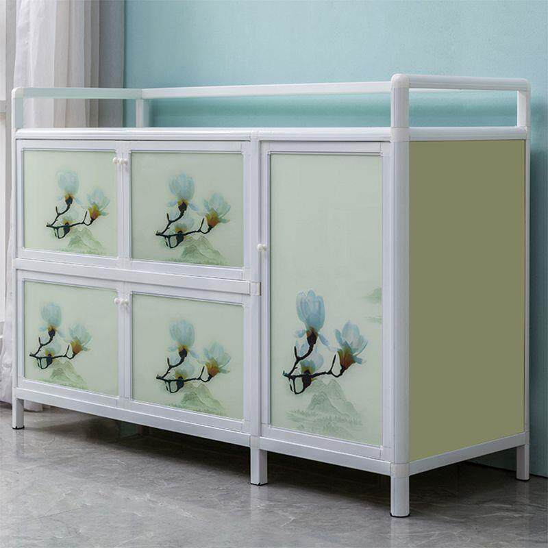 碗柜家用厨柜简易橱柜储物柜子餐边茶水柜灶台柜厨房收纳柜铝合金