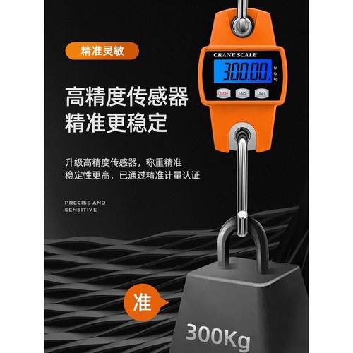 电子钩秤高精度工业300公斤吊车秤精确背包吊车秤家用商用小型吊