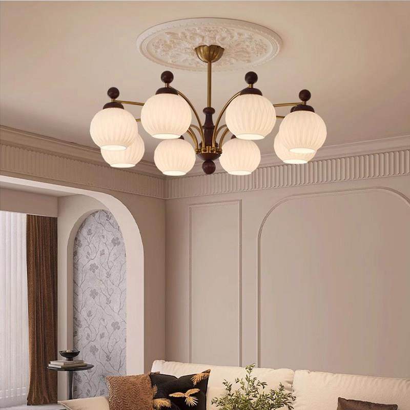 法式中古风全光谱护眼吊灯客厅灯大厅主灯南洋风简约覆古中山灯具,家装灯饰光源,客厅吊灯,淘宝优惠券,粉丝福利购,淘宝优惠卷