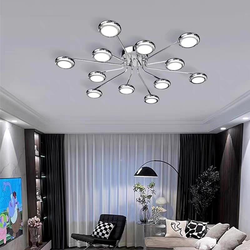 大气客厅吸顶灯现代简约2024新款极简轻奢全光谱护眼大客厅主吊灯