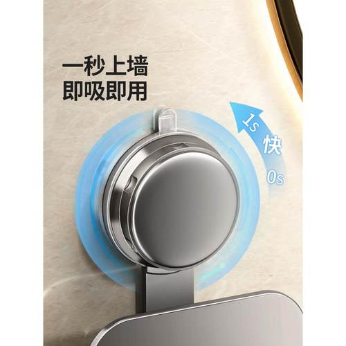 吸盘吹风机置物架免打孔卫生间收纳绕线电吹风挂架浴室吹风筒支架