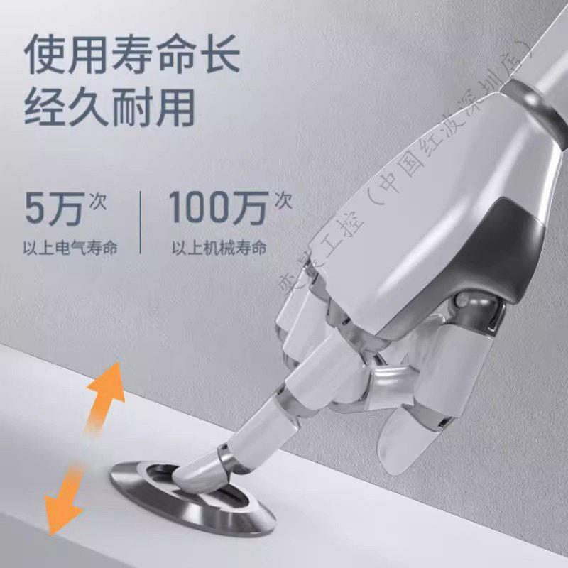 红波欧宝龙LAS1-AGQ22S-11E/S方形金属开关按钮小型按压式自覆位