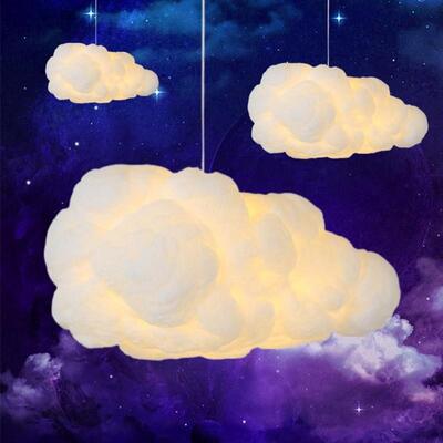 云朵灯吊灯装饰幼儿园店铺商用棉花儿童网红云彩创意白云清吧氛围