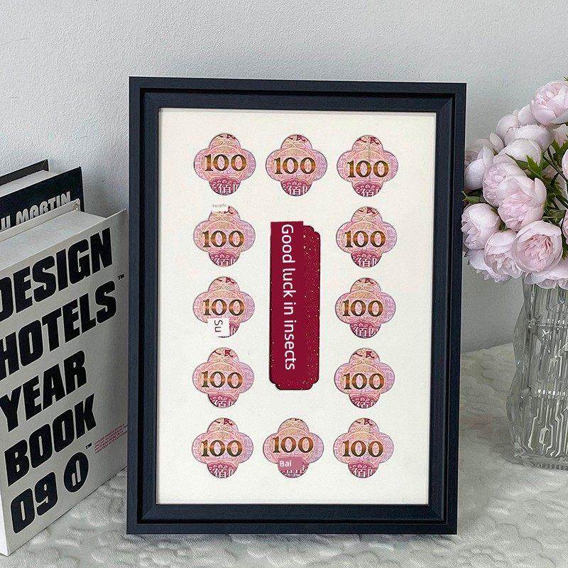 钱花相框手工DIY钞票装裱系列装饰画送朋友生日节日开幕礼物,家居饰品,相框/画框,淘宝优惠券,粉丝福利购,淘宝优惠卷