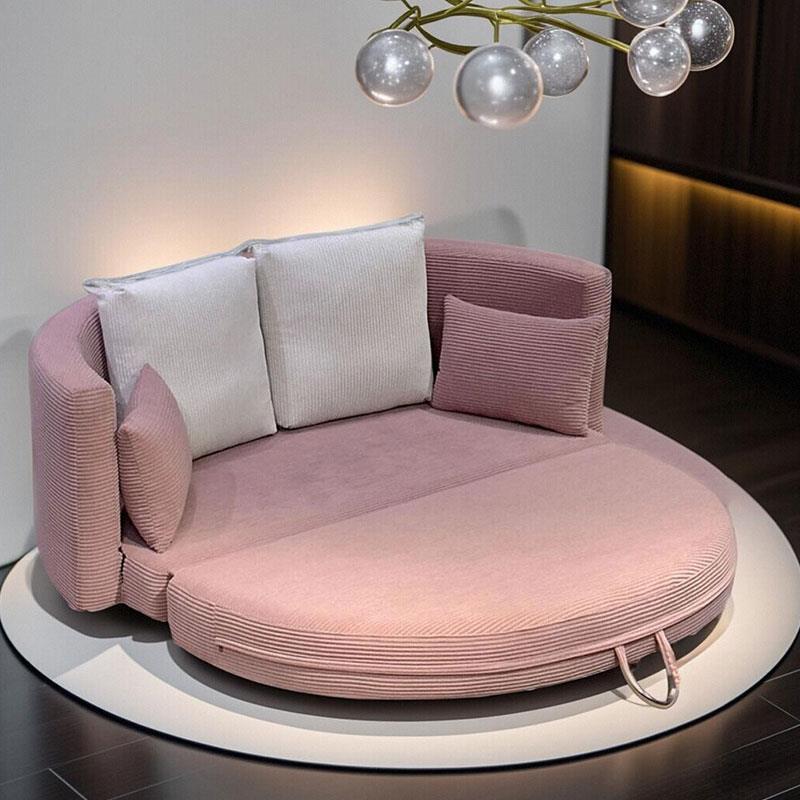 2024新圆形沙发床可折叠两用床小户型客厅影院阳台多功能懒人沙发
