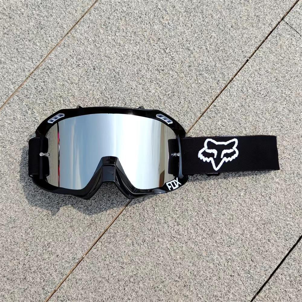 FOX护目镜户外越野风镜摩托车头盔护目镜滑雪速降防风炫彩滑雪镜
