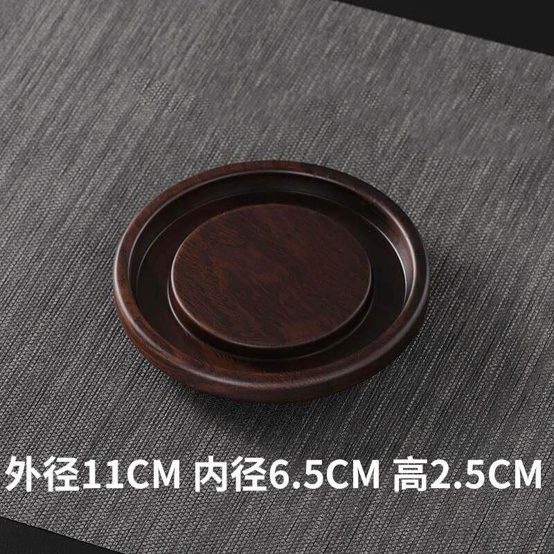 黑檀实木壶承紫砂壶摆放架茶具茶壶展示架子茶宠摆件中式垫托底座