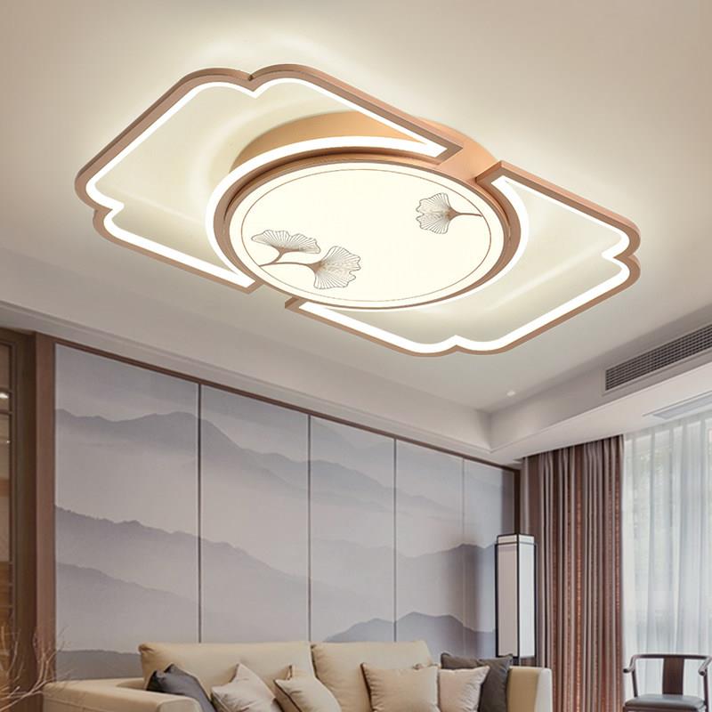 新中式LED吸顶灯客厅灯简约现代大气中国风餐厅卧室全屋灯具套餐