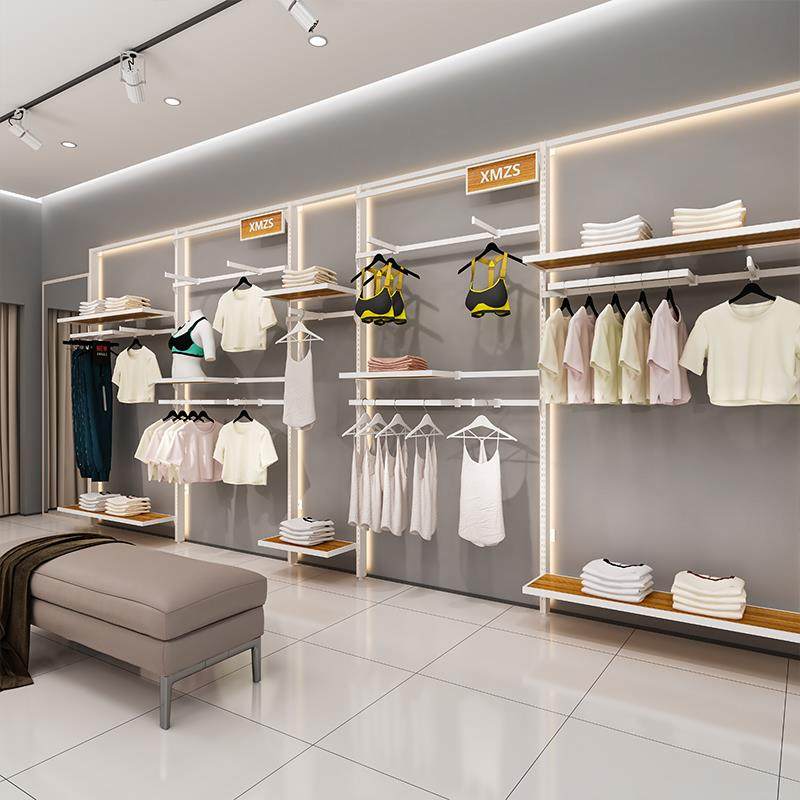 服装店展示架男女装店货架挂衣架中岛架家纺店内衣货架上墙陈列架,商业/办公家具,服装展示架,淘宝优惠券,粉丝福利购,淘宝优惠卷