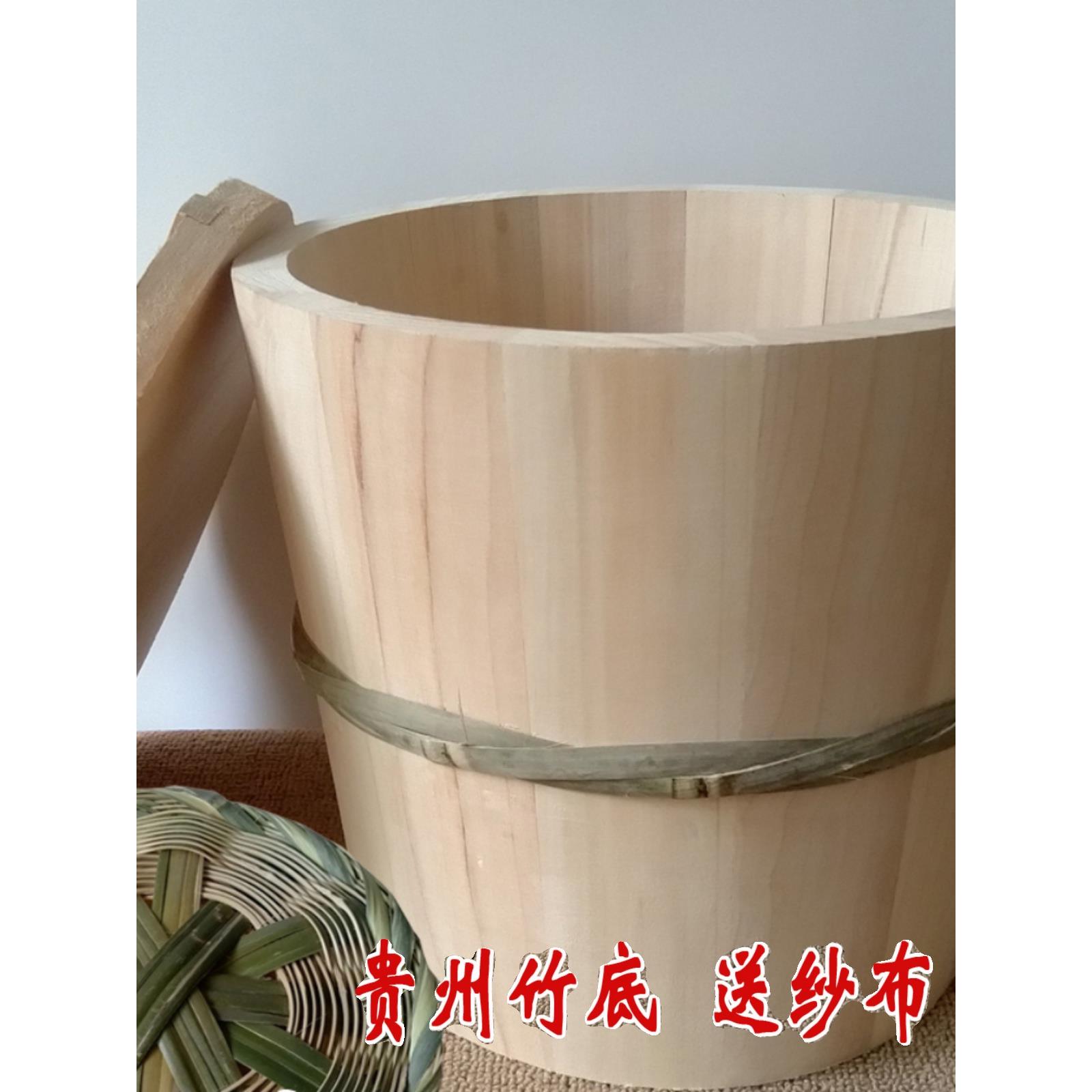 蒸饭木桶厨房家用甑子纯手工小号木桶饭餐具餐厅商用蒸笼杉木包邮