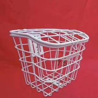 电动自行车车篮子前车筐电瓶车车筐加粗带盖车篓菜篮子电动