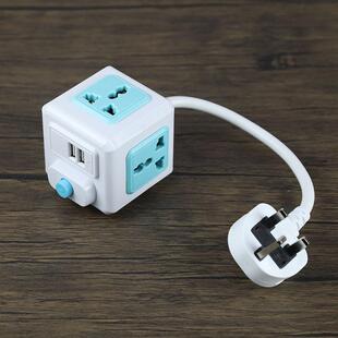 创意魔方英标香港版英规带USB插排插座英式英制插头拖板家用线板