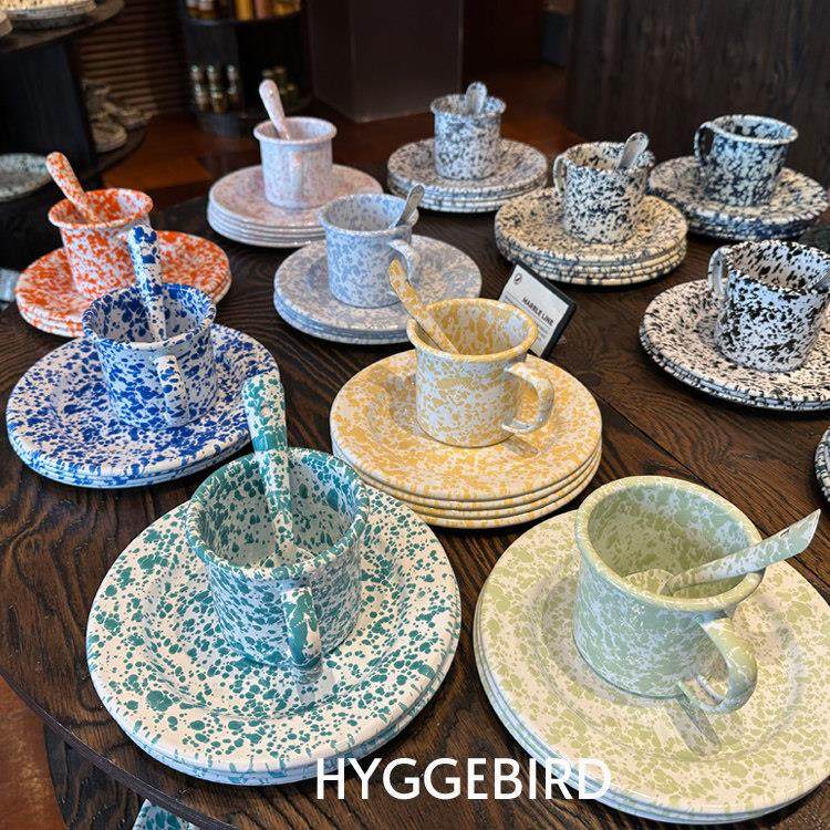 〔HYGGEBIRD神奇凯克〕美国Crow Canyon泼墨搪瓷餐盘水果盘现货