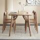 北欧实木餐桌椅组合白蜡木原木家用饭桌现代简约轻奢长方形桌子