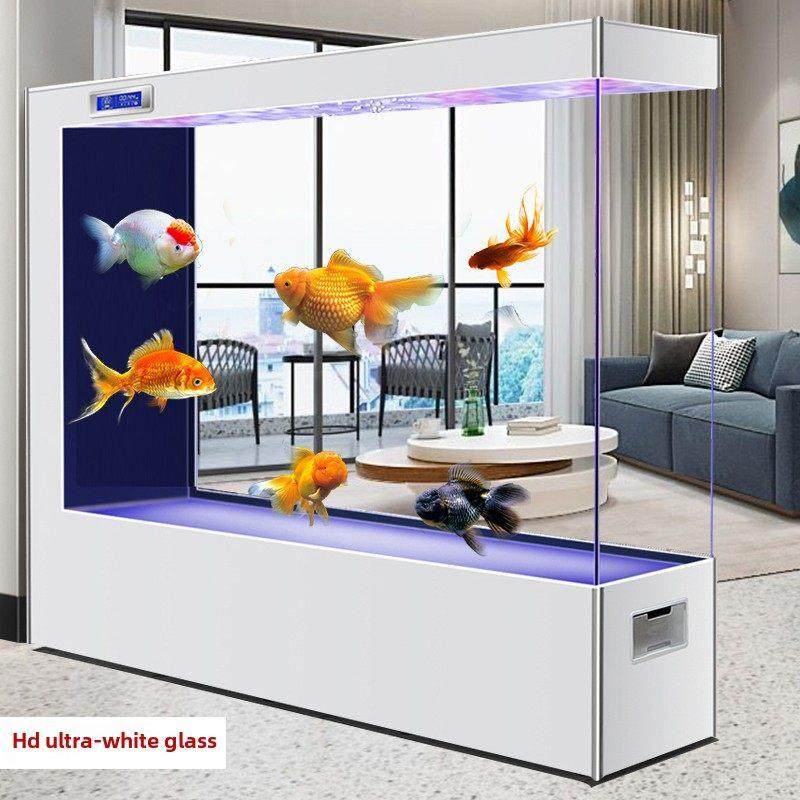鱼缸客厅超白玻璃2025全新屏风隔断墙落地式水族缸免换水生态金鱼,宠物/宠物食品及用品,桌面缸,淘宝优惠券,粉丝福利购,淘宝优惠卷