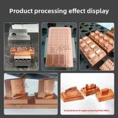 进口铜电极专用圆头铣刀铜工业深槽圆头铣刀高光铜公铣刀0.2R0.02