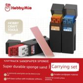 Meow工匠海绵砂纸携带套件与存储盒弯曲抛光砂纸模型砂纸