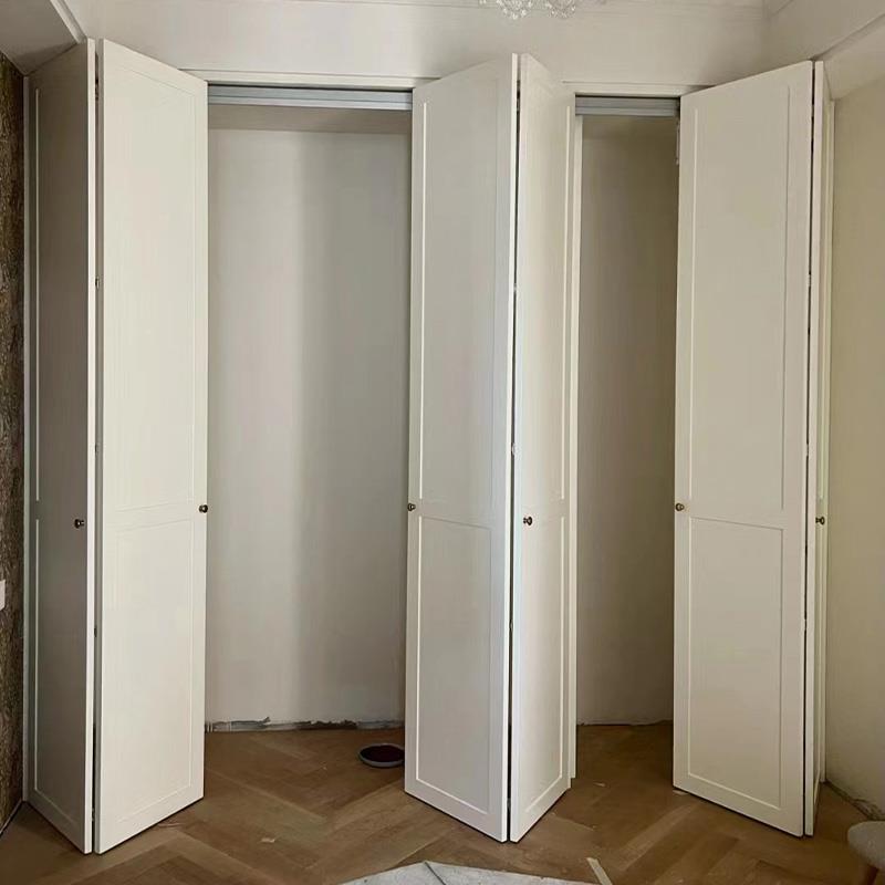 定制衣柜门衣帽间储物间隐形门现代简约衣柜折叠门室内实木复合门