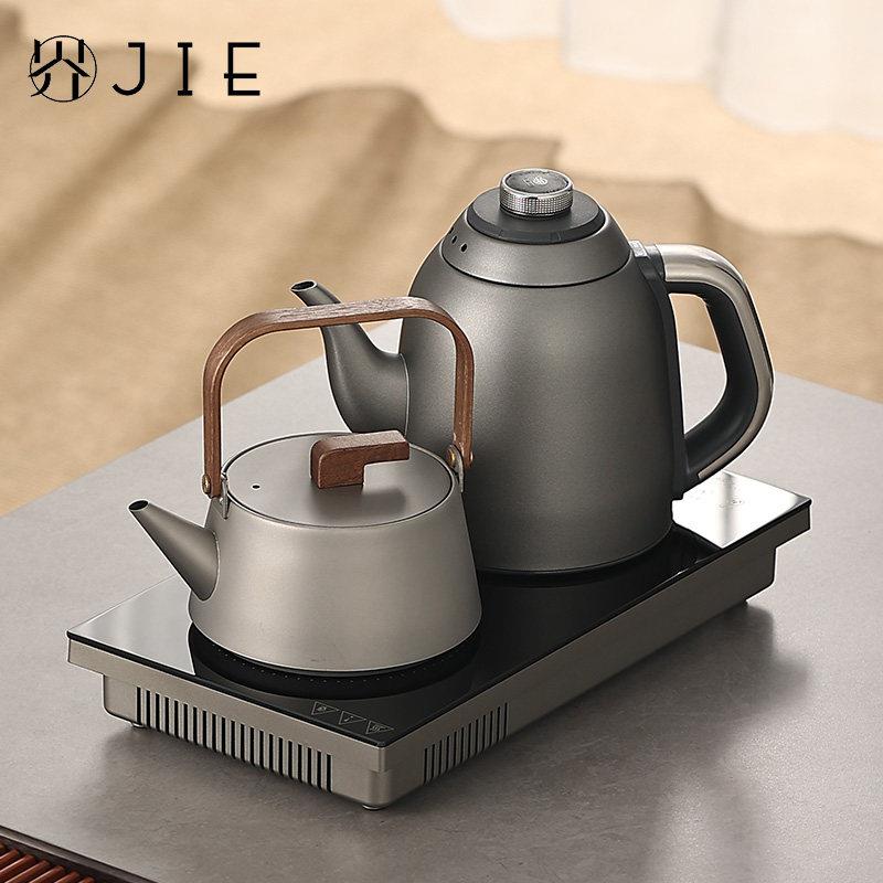 纯钛全自动上水电热水壶嵌入式茶台烧水壶一体黑晶炉煮茶器快煮壶