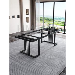 现货茶台桌腿支架岩板茶桌脚办公桌架书桌餐桌底座不锈钢台脚定制