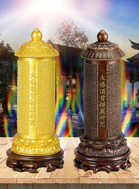 铜制佛塔供奉摆件 家居佛堂经幢 厅堂装饰佛具 新古典风格佛塔