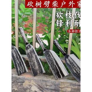 蔑铁匠高锰钢锻打高硬度砍柴刀高锰钢户外专用老式柴刀农用开路刀