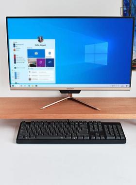 实木电脑显示器增高架液晶电视增高架子办公室桌面键盘收纳置物架