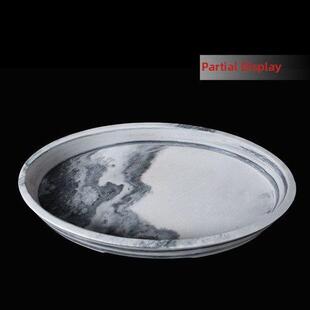 天然大理石假山盆景壶吸水石底座石花盆长方形底盘水石专用壶