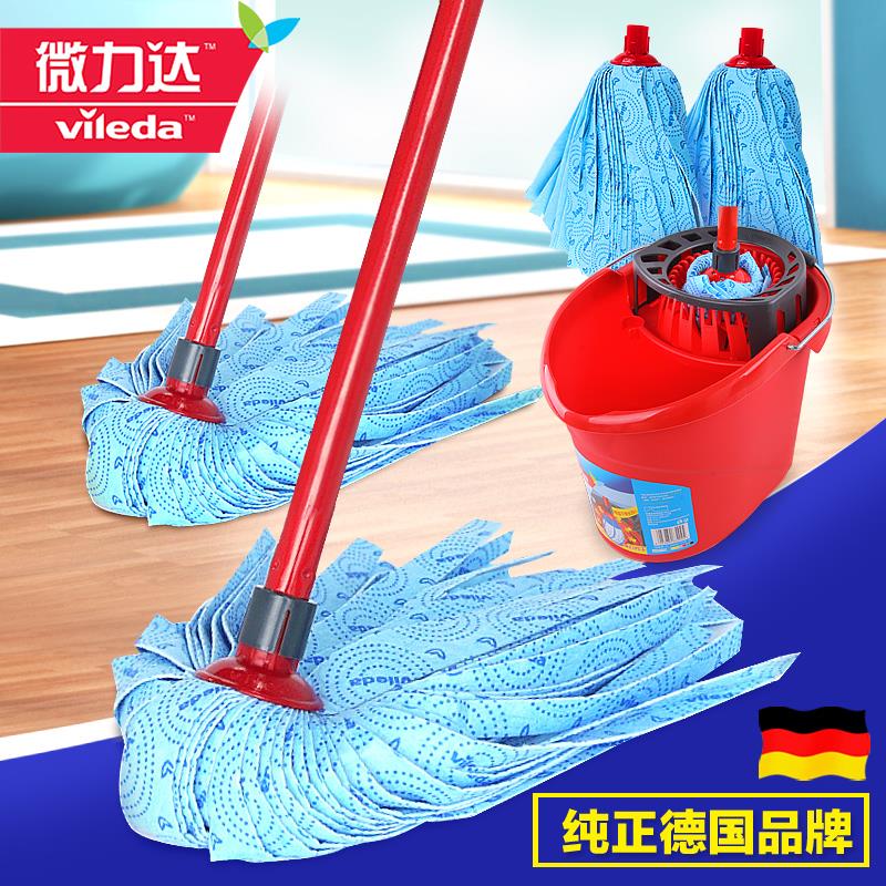 微力达拖把家用老式无纺布手拧式拧水拖把免手洗传统拖把布正品