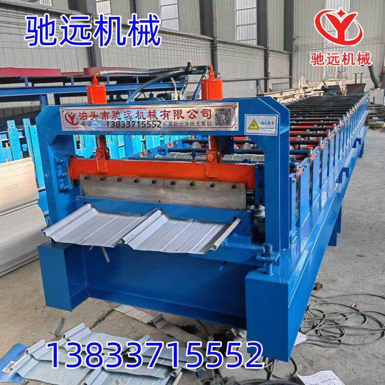 全自动彩钢板角驰压瓦机760-820角驰瓦成型机470暗扣板瓦楞机设备