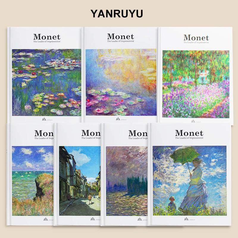 Monet莫奈画册印象派大师手绘插画素描手稿作品集英文版现货包邮