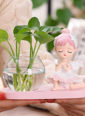 网红芭蕾贝拉女孩幸福感治愈小物件办公室桌面工位摆件家居装饰品