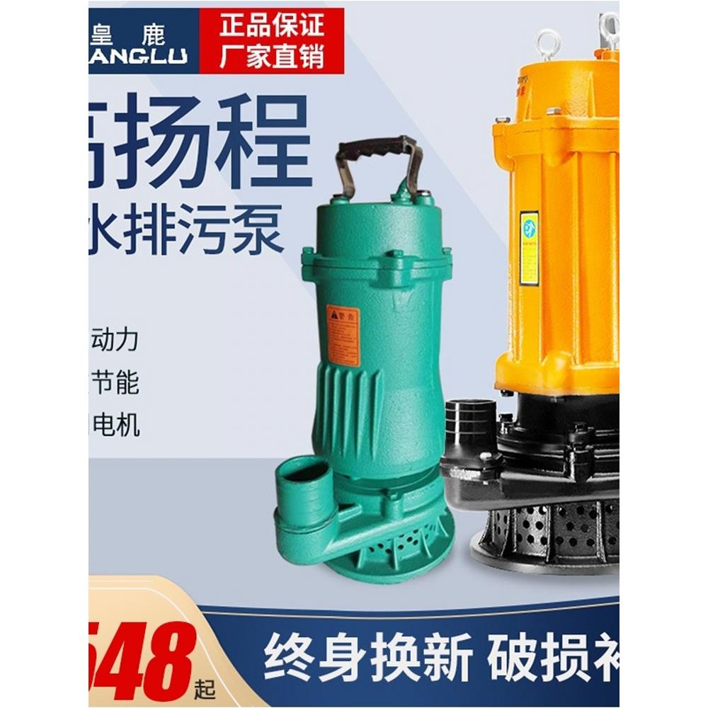 德国进口高扬程家用小型220V污水泵潜水泵化粪池抽粪无堵塞排污泵