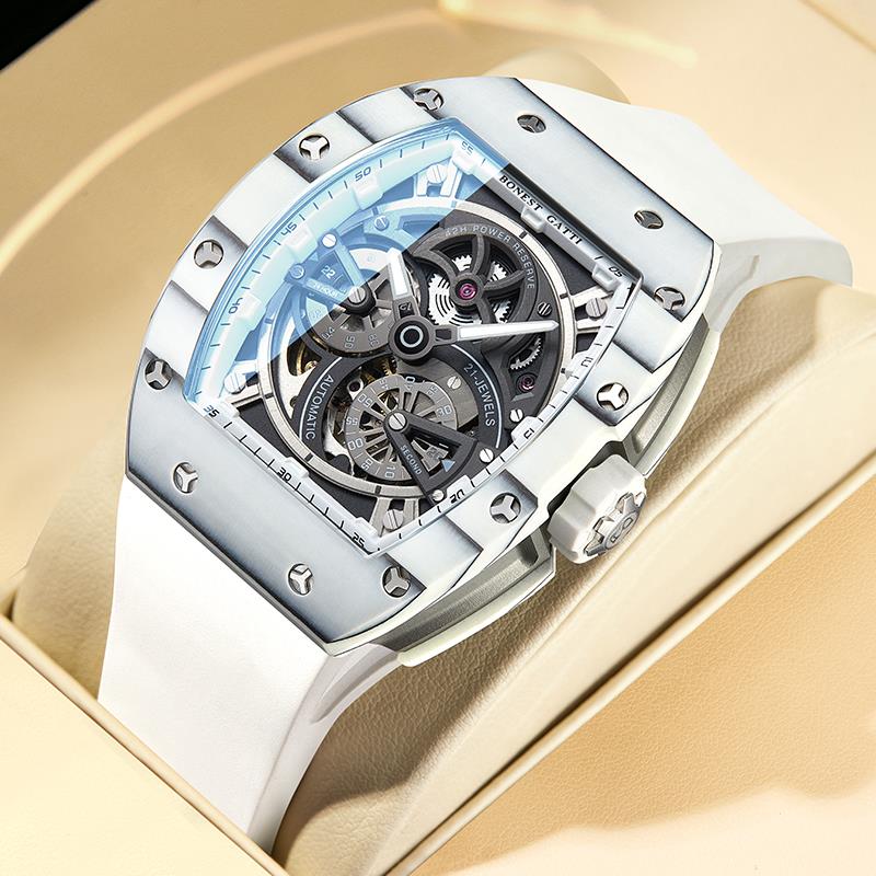 德国布加迪手表男士名正品牌全自动机械表潮流镂空防水碳纤维腕表