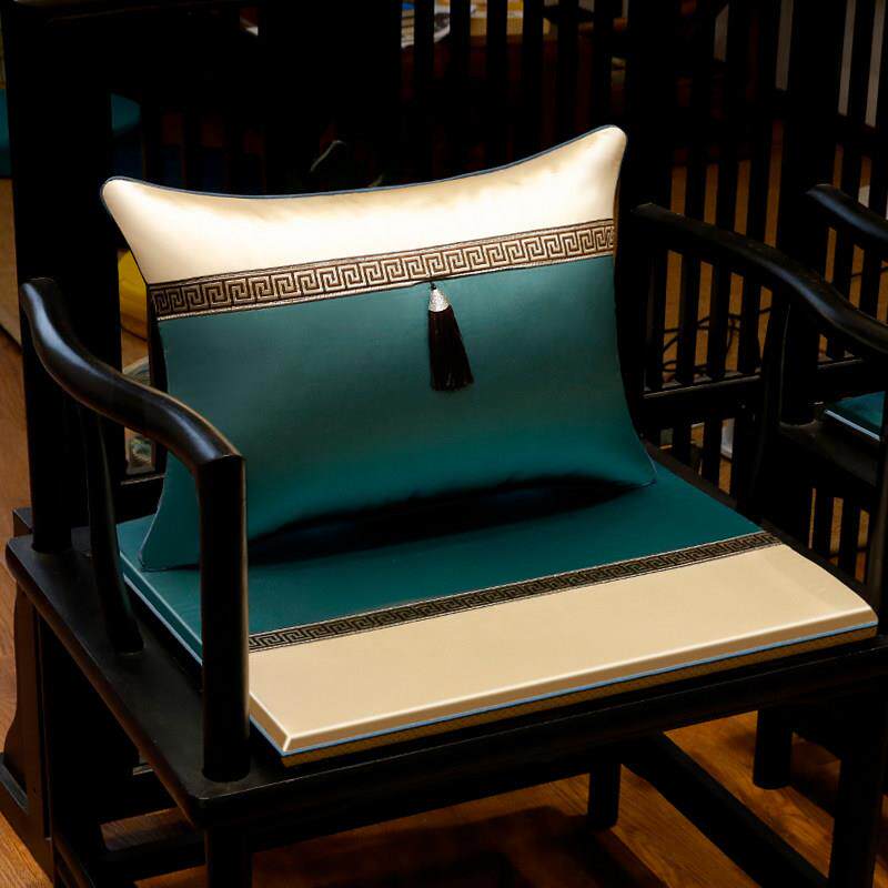 中式椅子垫红木沙发坐垫实木餐椅圈椅茶椅垫久坐乳胶屁垫凳子垫子