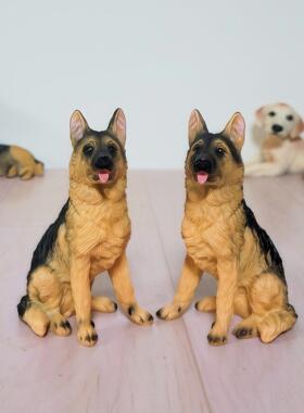 家居饰品狗摆件狼狗彷真狗树脂小狗模型装饰牧羊犬镇宅玄关装饰品