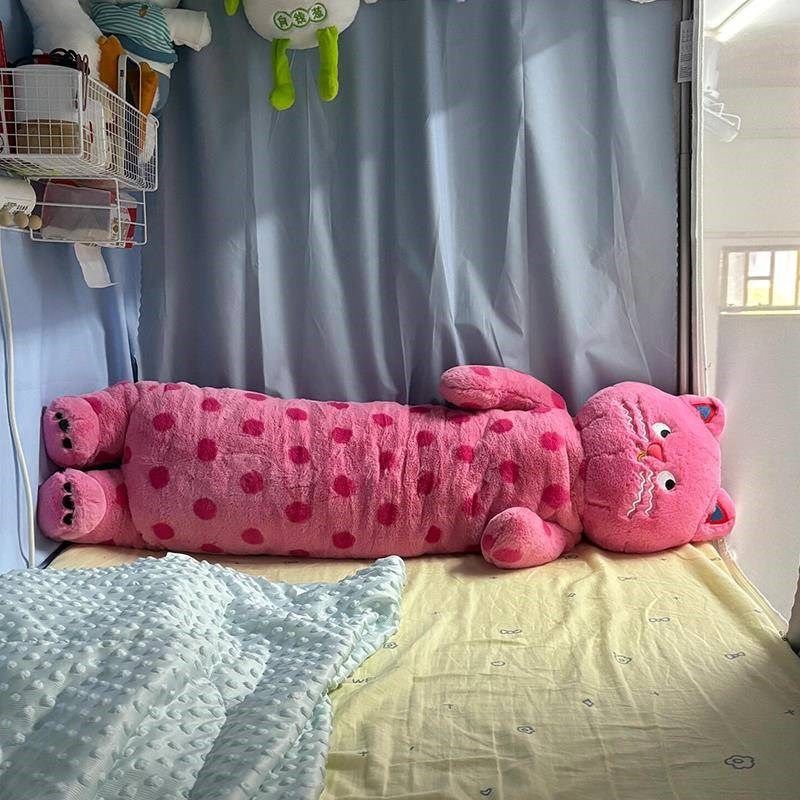 波点猫玩偶毛绒公仔抱枕靠垫女生睡觉陪睡布娃娃可爱猫咪生日礼物,玩具/童车/益智/积木/模型,毛绒/玩偶/公仔/布艺类玩具,淘宝优惠券,粉丝福利购,淘宝优惠卷