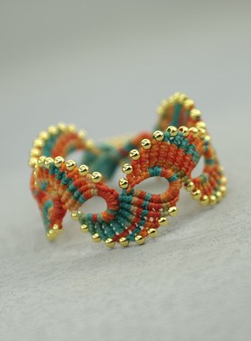 苍兰诀开屏手绳手工编织diy材料包本命年红绳自编情侣礼物手环