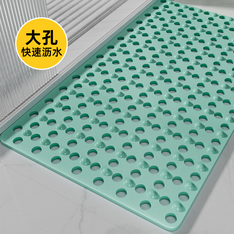 浴室防滑地垫大孔淋浴房洗澡间家用防摔吸盘地垫按摩脚排水垫毯子