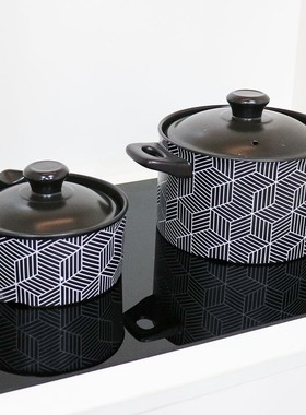 全屋定制橱柜饰品黑色锅平底锅摆件样板房间厨房锅具汤锅组合