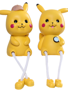 可爱吊脚娃娃客厅创意家居小摆件房间隔板布置装饰品摆设送椅