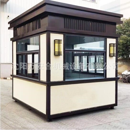移动门卫保安亭单位保温整体办公室成品雕花板岗亭保安亭