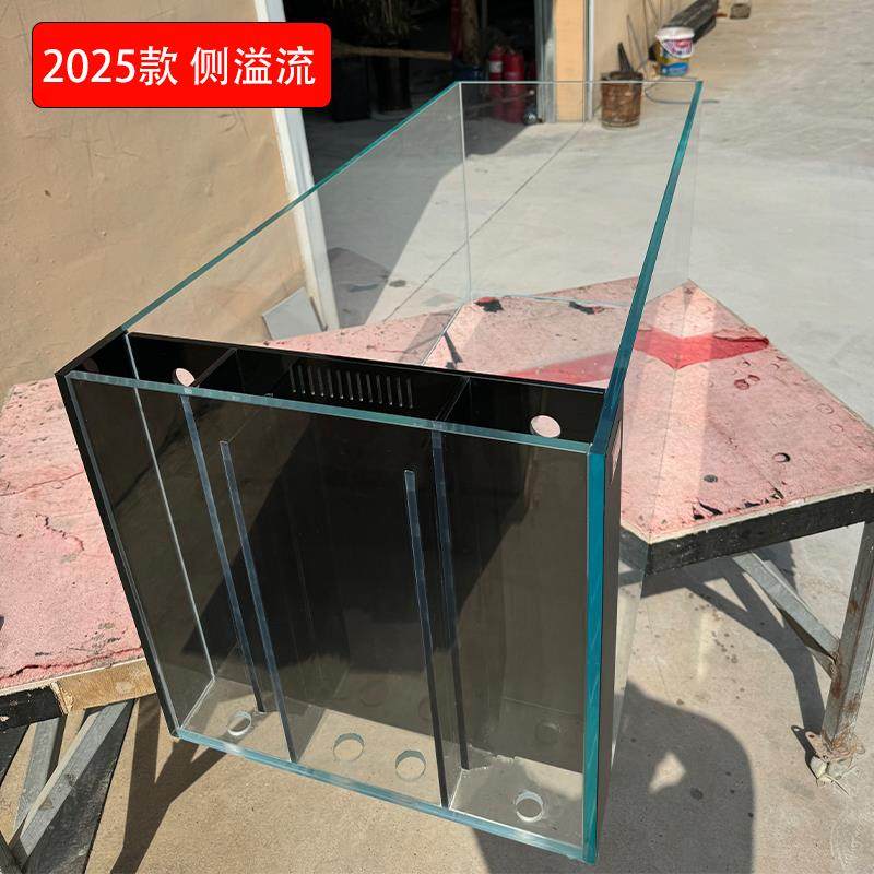 侧溢流黑波溪流缸原生溪流缸超薄溢流造景鱼缸工业风侧溢流下过滤,宠物/宠物食品及用品,桌面缸,淘宝优惠券,粉丝福利购,淘宝优惠卷